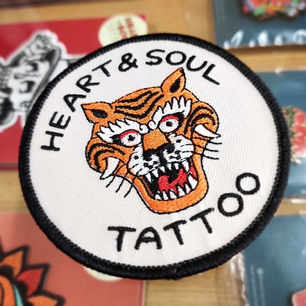 Tibetan tiger shop patch — Heart & Soul Tattoo